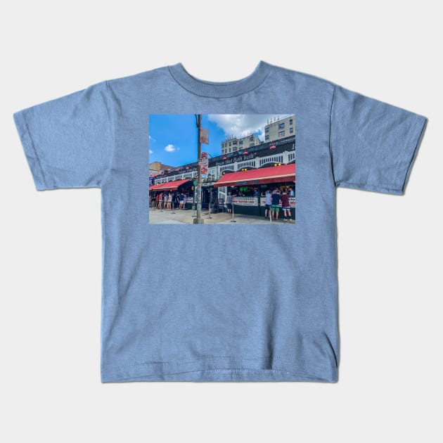 River Avenue Yankee Stadium Bronx NYC Kids T-Shirt by eleonoraingrid